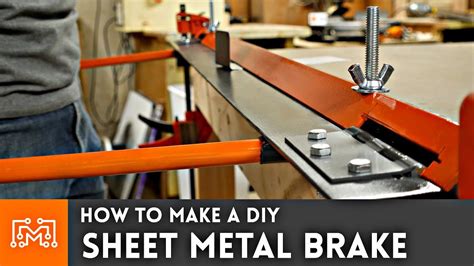 cheap diy sheet metal brake|homemade sheet metal press brake.